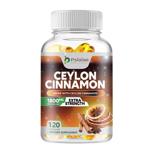 Ceylon Cinnamon 1800 Mg - a Natural Antioxidant That Supports Healthy Circulation, Brain and Joint Function - 120 Capsules