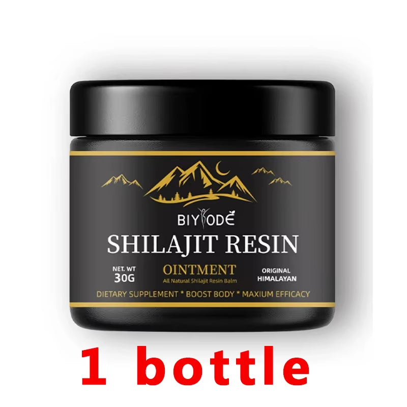 Pure Himalayan Shilajit Resin 30G with Spoon - 600Mg Natural Organic Shilajit Resin with 85+ Trace Minerals & Fulvic Acid