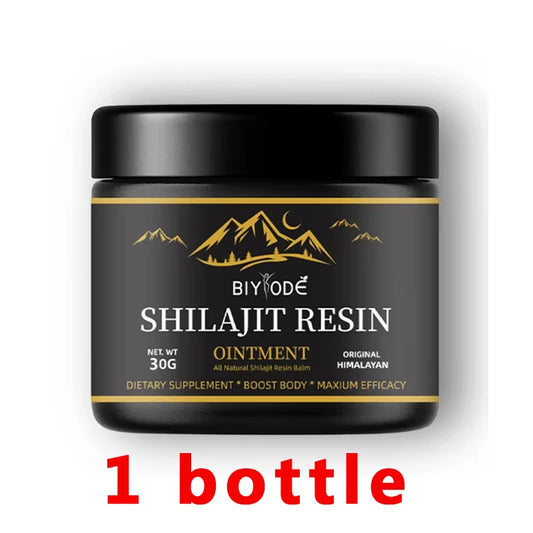 Pure Himalayan Shilajit Resin 30G with Spoon - 600Mg Natural Organic Shilajit Resin with 85+ Trace Minerals & Fulvic Acid