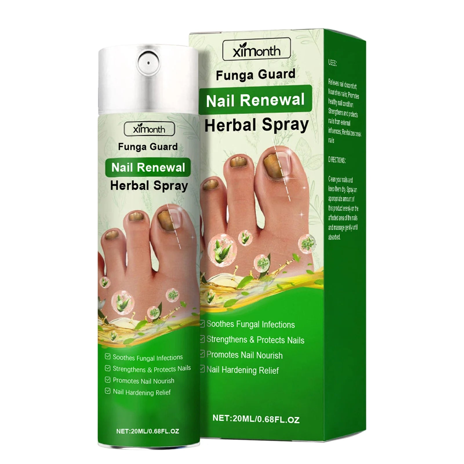 Nail-Fungal Treatments for Toenails Herbal Ingredients for Remove Onychomycosis