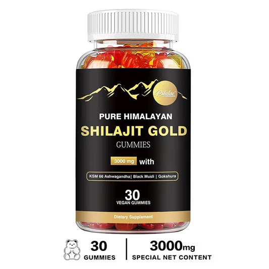 Shilajit Gold Gummies - Immune System, Memory & Brain Health, Accelerate Body Metabolism Energy Production Athletic Performance