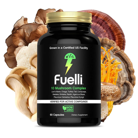 Organic Mushroom Blend | Grown in a Certified US Facility | 10-In-1 Complex 1,200 Mg | Lion’S Mane, Chaga, Turkey Tail, Maitake, Shiitake, Reishi & More | Laboratory Tested | Superior Absorption