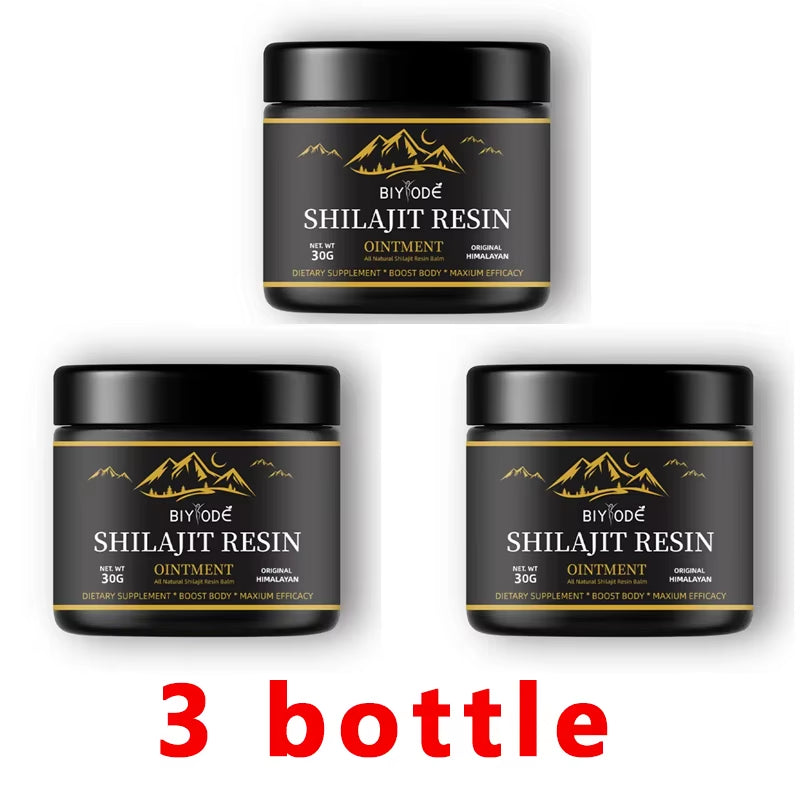 Pure Himalayan Shilajit Resin 30G with Spoon - 600Mg Natural Organic Shilajit Resin with 85+ Trace Minerals & Fulvic Acid