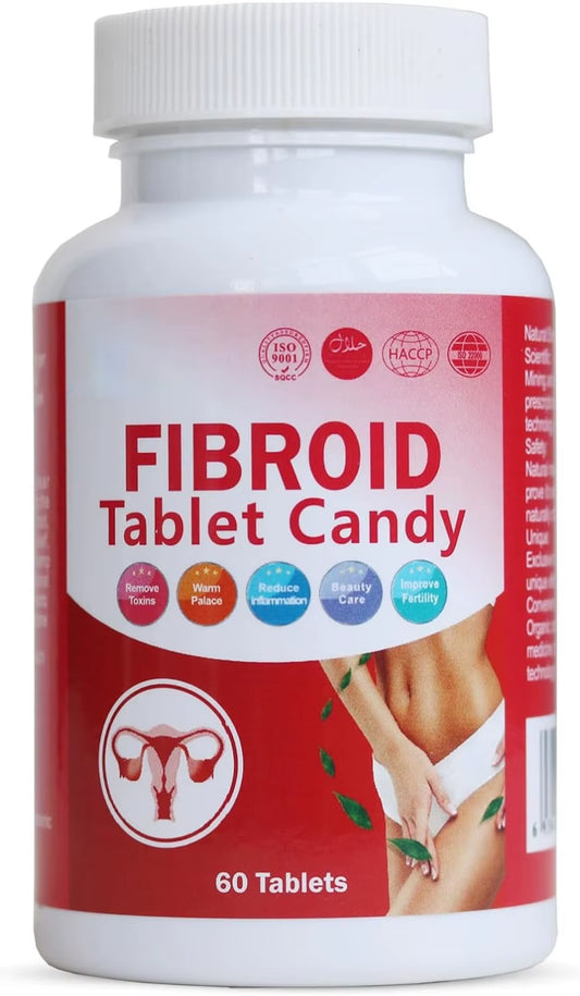 Fibroid Tablet Candy, Naturally Helps in Shrinking Fibroids and Ovarian Cysts, Nutritional Supplements for Ovary & Uterus Clean