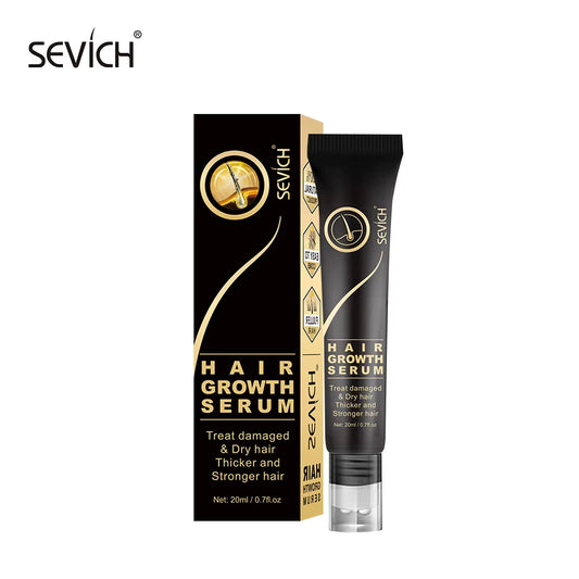 Sevich Herbal Fast Hair Growth Oil with Massage Roller 20Ml Hair Loss Treatment Ginger Extract Growing Serum Hair Loss Products