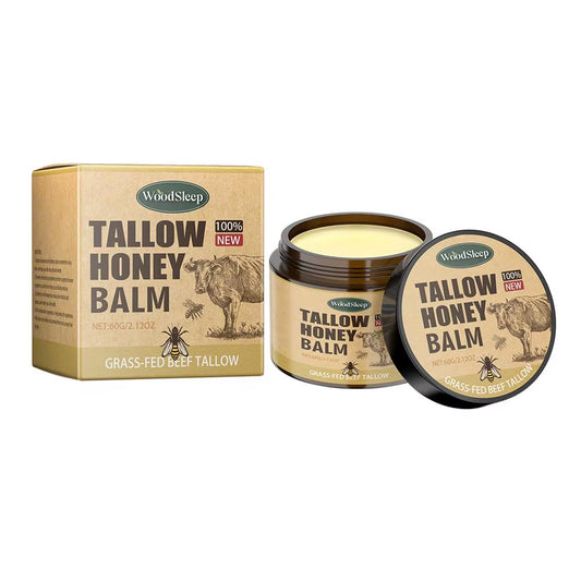 Whipped Beef Tallow Honey Balm Moisturizing Hydrating Face Cream Body Lotion Nourishing Balm Gentle Skin Care for Women